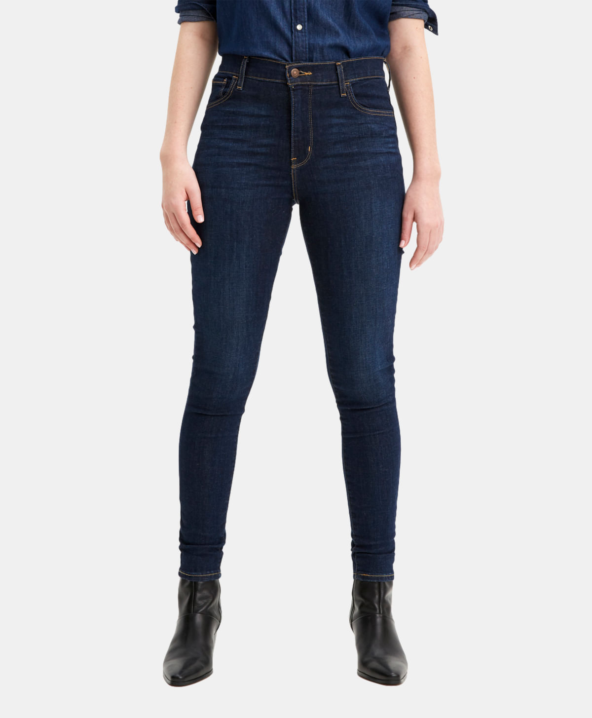 Levi's® 720 High Rise Súper Skinny Jeans — Azul Medio · 52797-0024