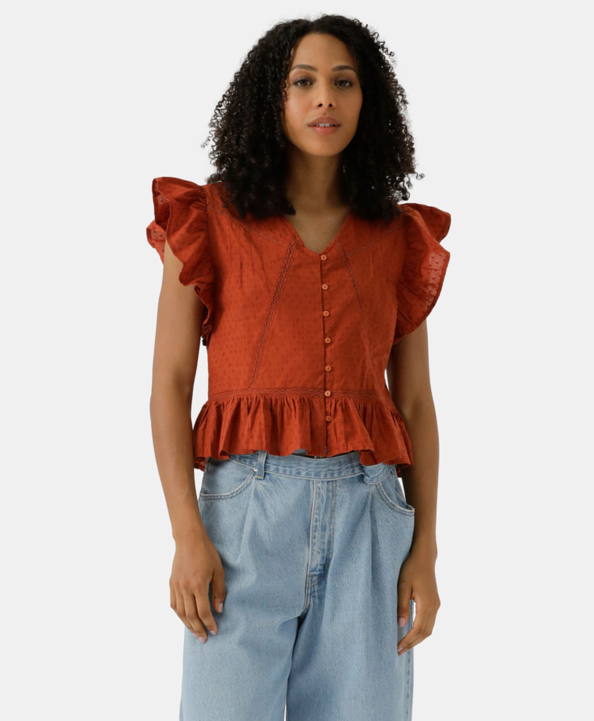 Blusa Aniston Levi's® — Naranja · 001SH-0004