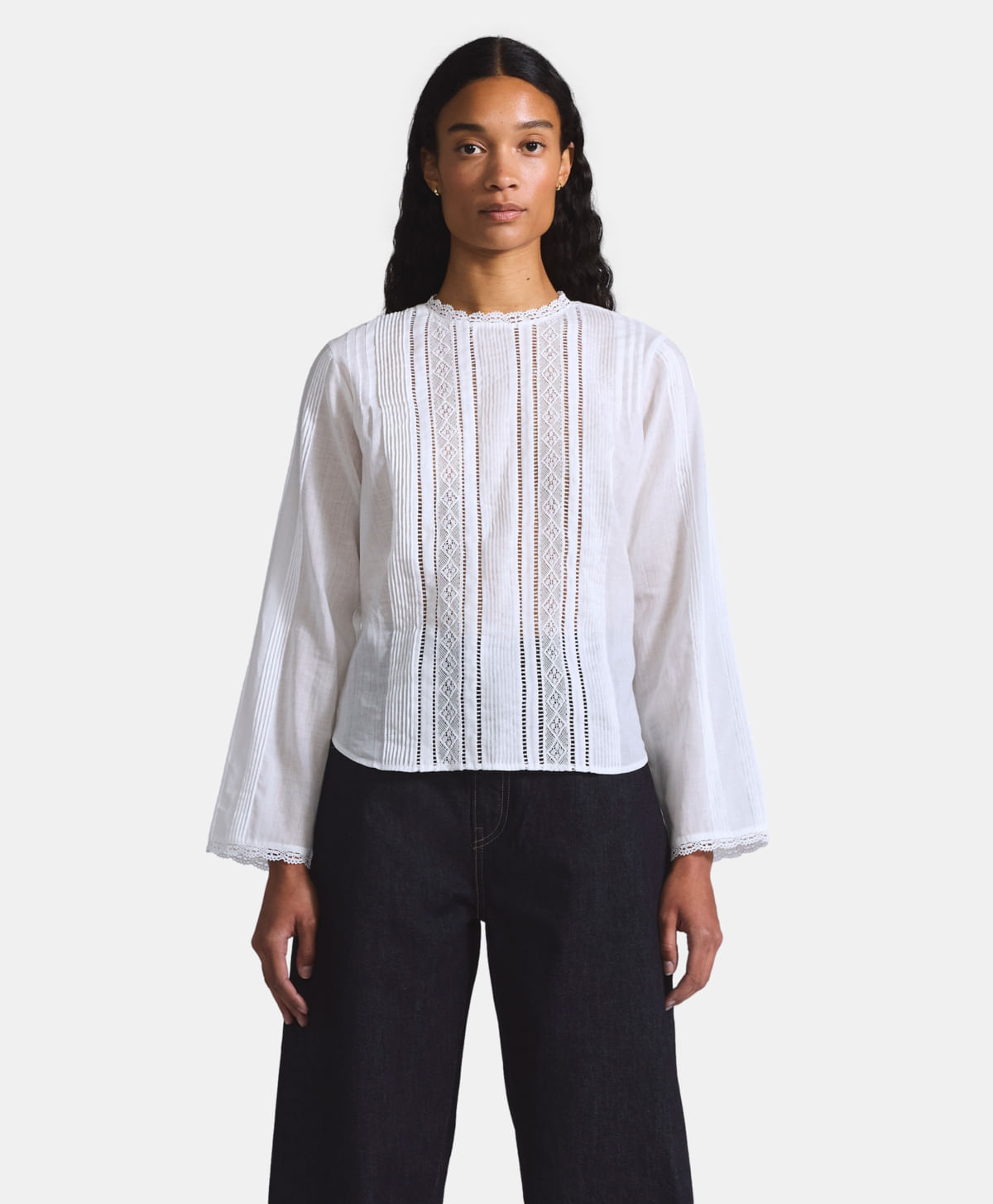 Blusa Palmo Blue Tab Levi’s® — Blanco · 003JV-0000