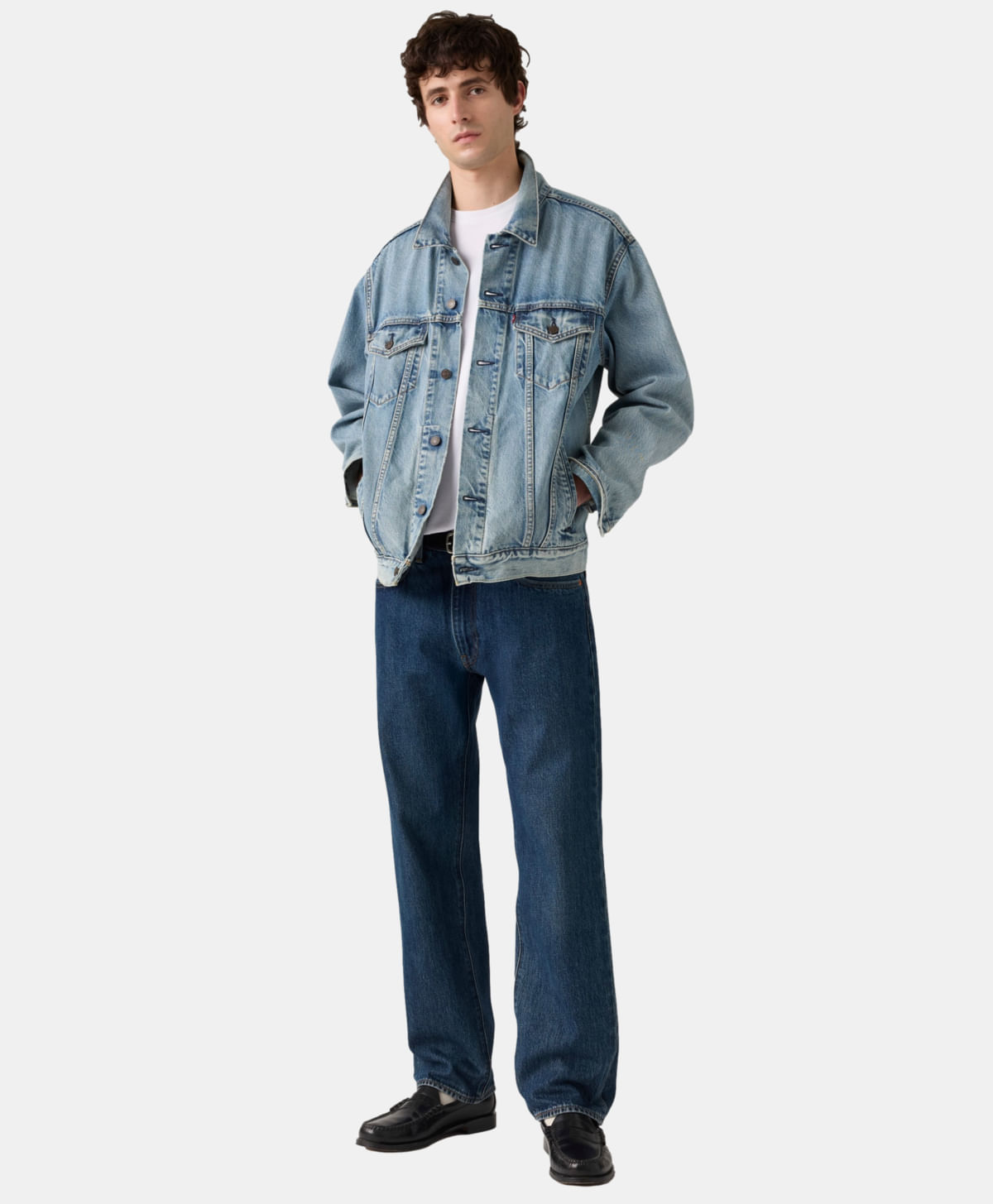 555® Relaxed Straight Jeans Levi's® — Azul Oscuro · 000LO-0035
