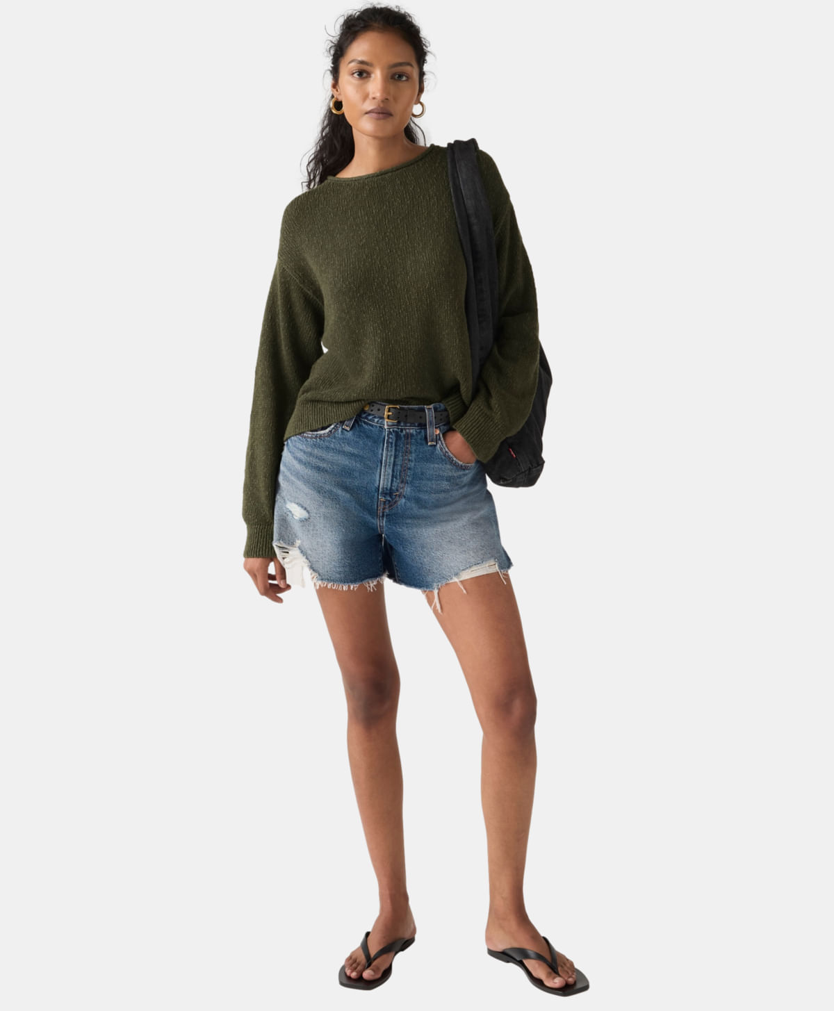 Short Ribcage Zip Levi's® — Azul Oscuro · 005DS-0000