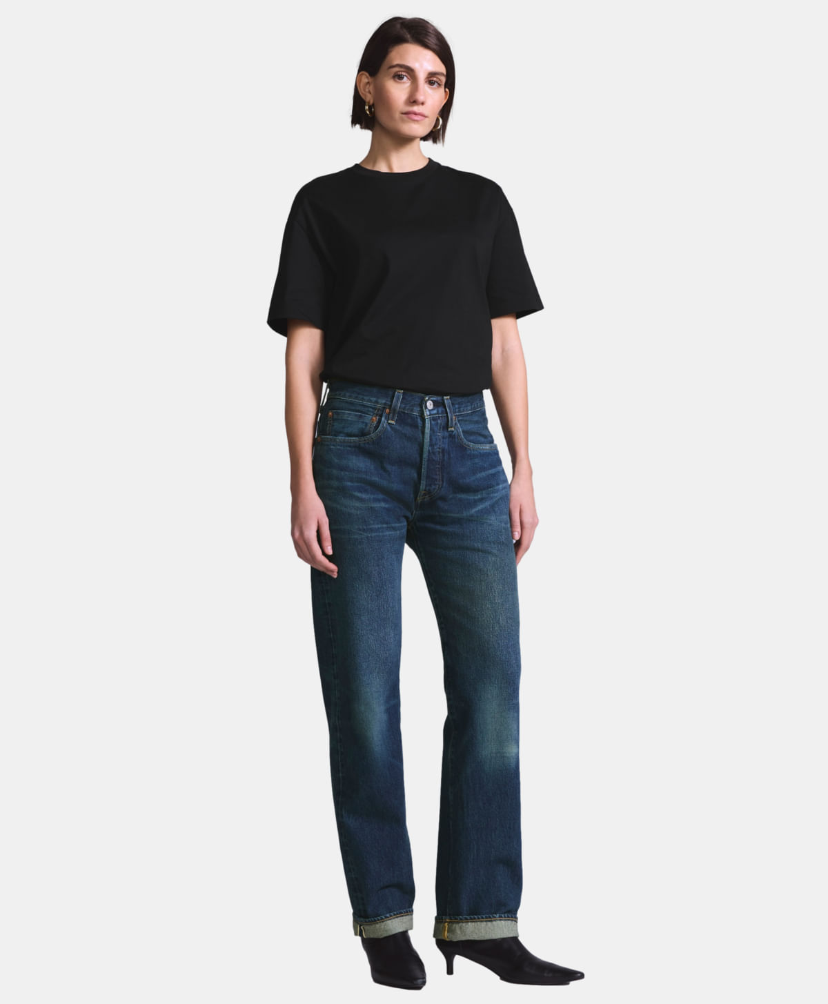 Jeans 70's 501® Mezclilla Japonesa Premium Blue Tab Levi's® — Azul Medio · 004TF-0003