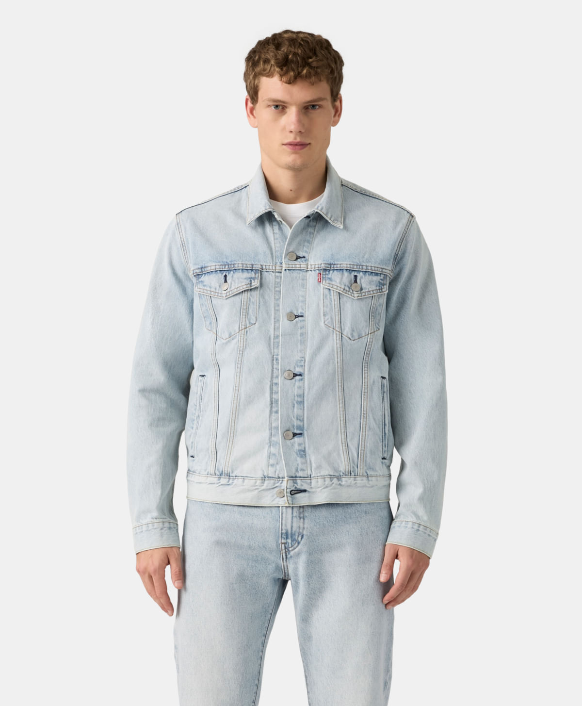 Chamarra Regular Hombre Mezclilla Azul Claro Levi's · 72334-0775