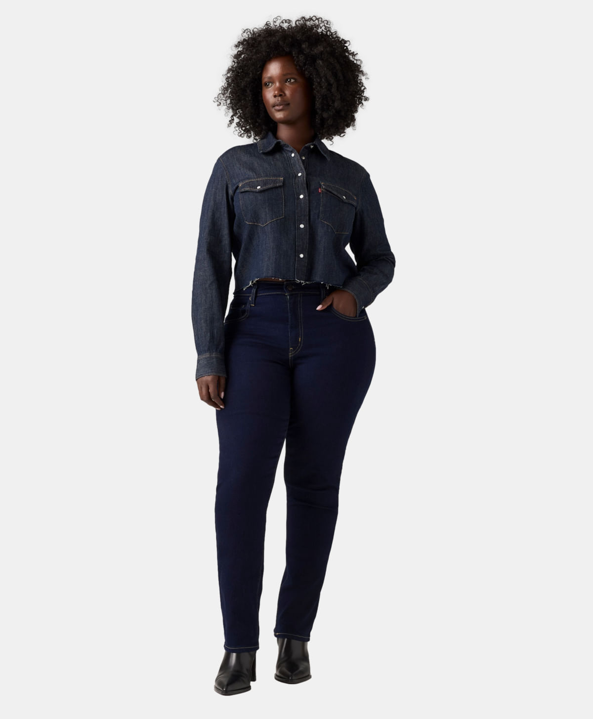 724® High-Rise Straight Jeans Levi's® — Azul Oscuro · 18883-0011