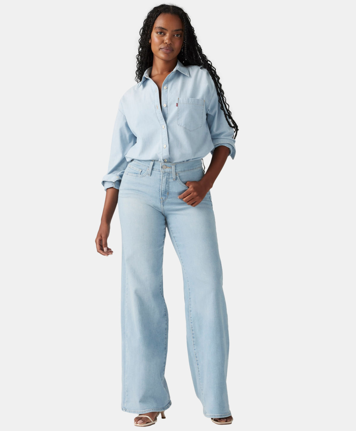 318® Shaping Wide Leg Jeans Levi’s® — Azul · 001PZ-0004