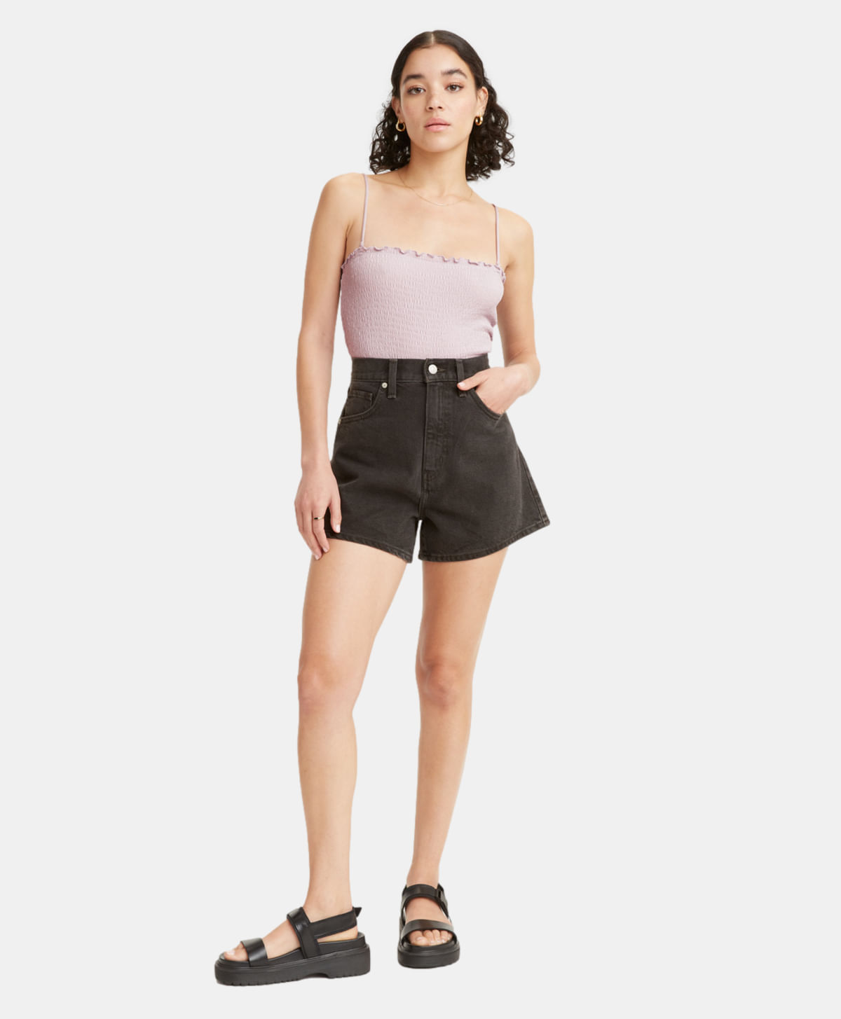 Short High Waisted Mom Levi's® — Negro · A1965-0000