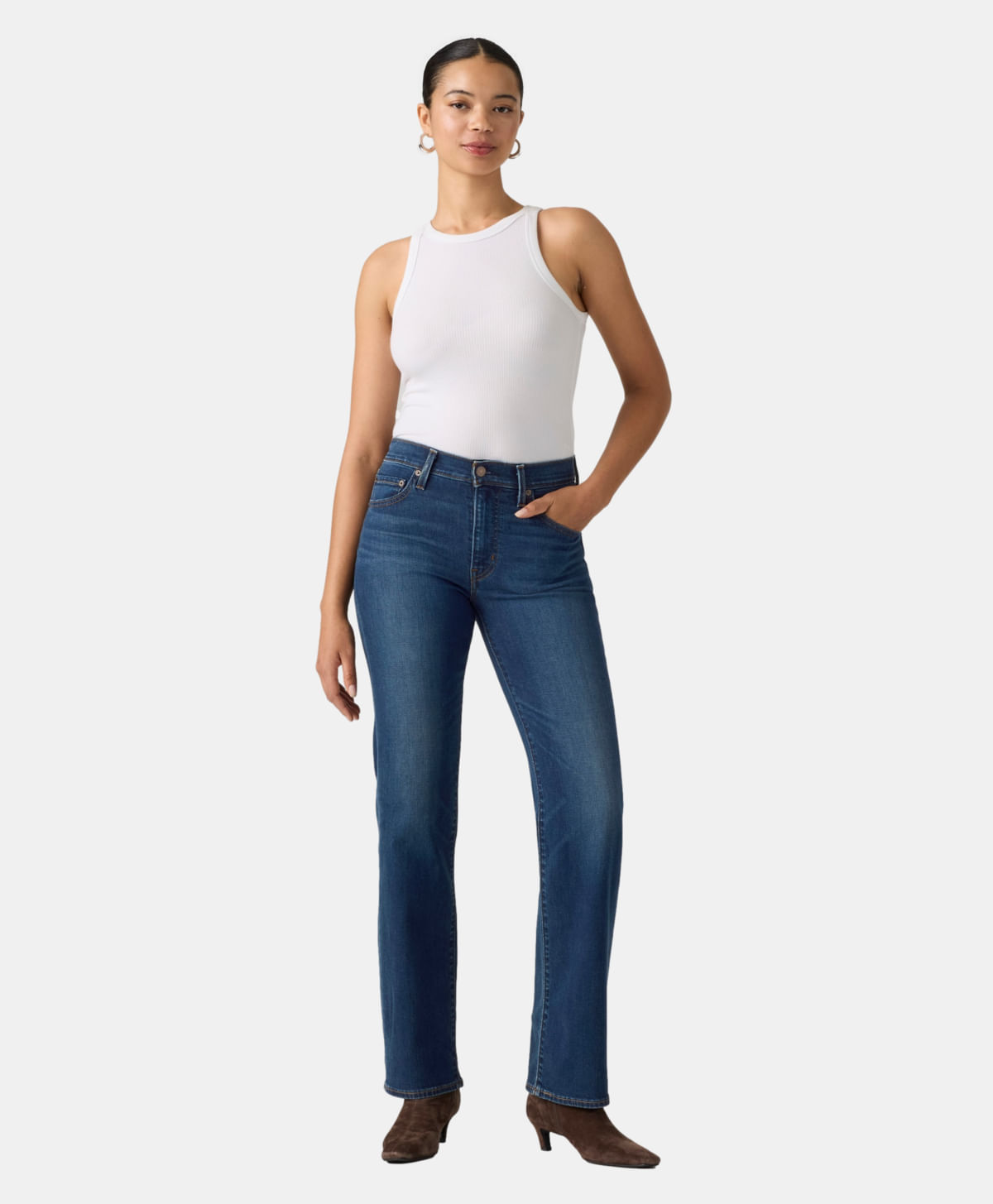 723® High Rise Straight Jeans Levi's® — Azul · 008SY-0002