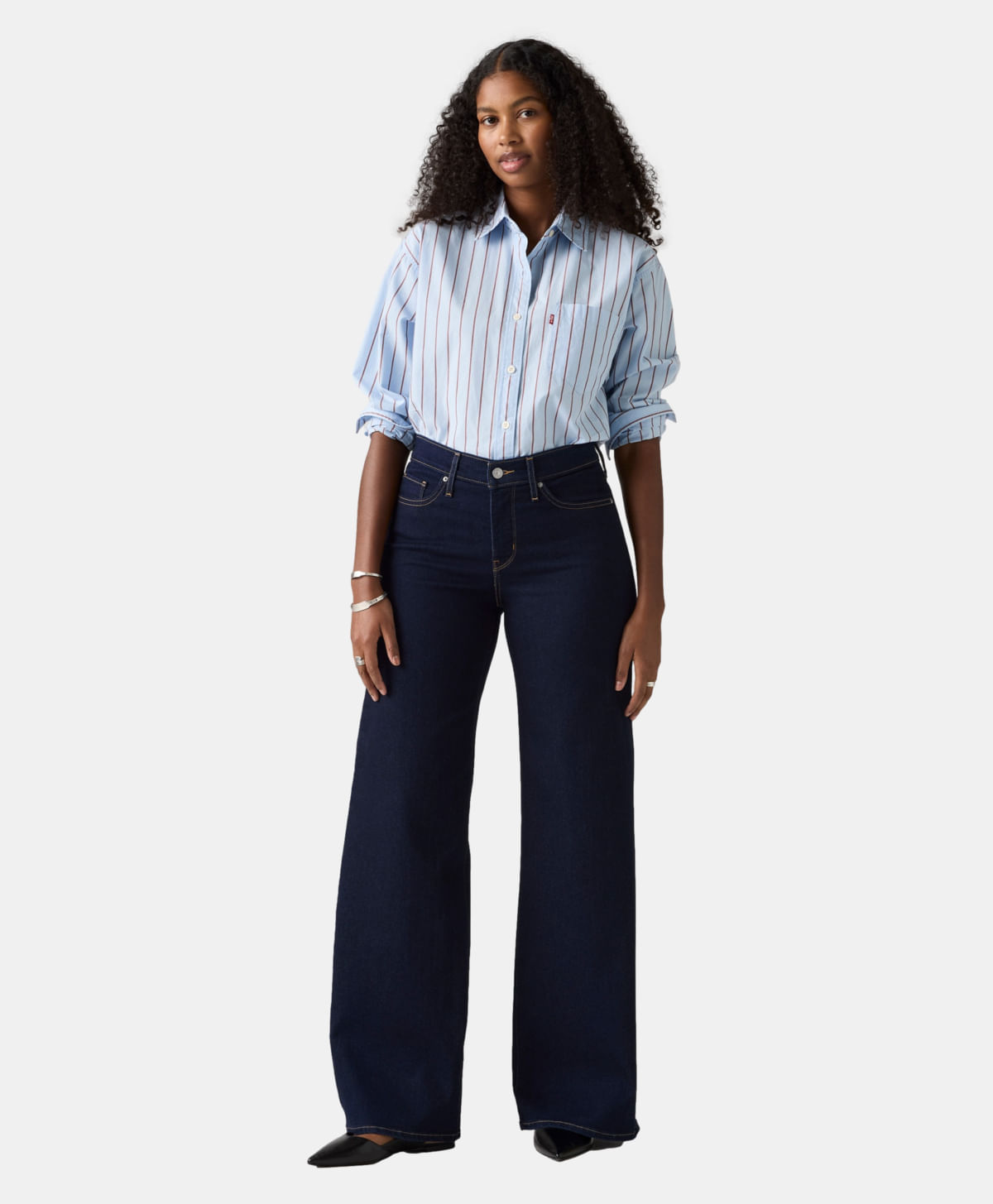 318® Shaping Wide Leg Jeans Levi's® — Azul Oscuro · 001PZ-0009