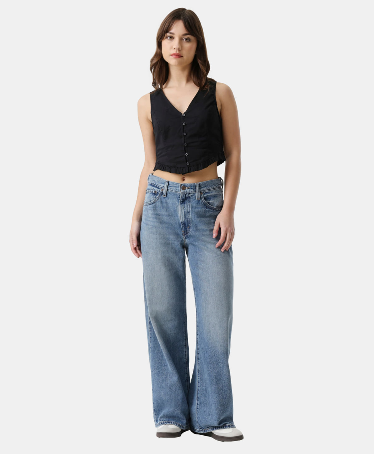 Jeans Cinch Wide Leg Levi's® — Azul Medio · 0073B-0002