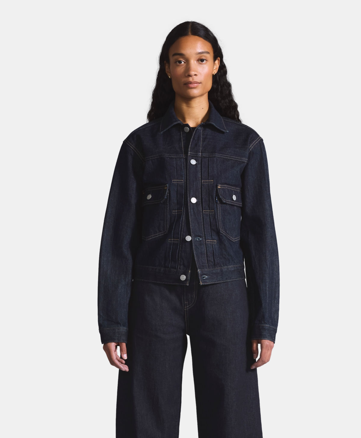 Chamarra Clásica Type III Mezclilla Japonesa Premium Blue Tab Levi's® — Azul Oscuro · A5884-0000