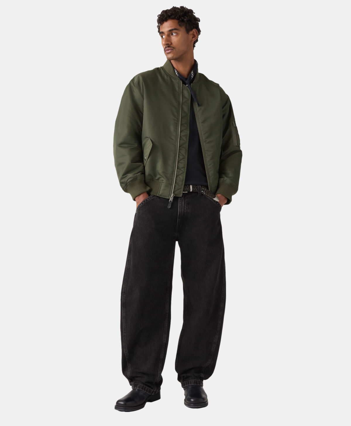 Jeans Baggy Barrel Levi's® — Negro · 0057O-0003