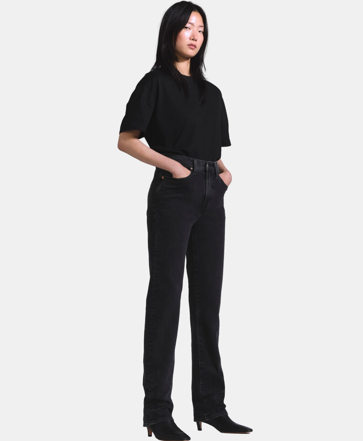Jeans Pin Slim Mezclilla Japonesa Premium Blue Tab Levi's® — Negro · 006U8-0002