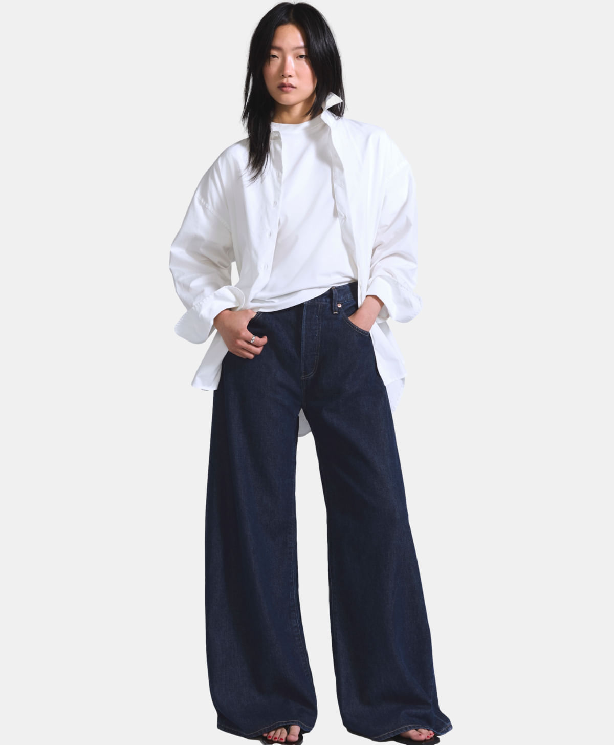 Jeans Max Loose Mezclilla Japonesa Premium Blue Tab Levi's® — Azul Oscuro · 008X8-0002