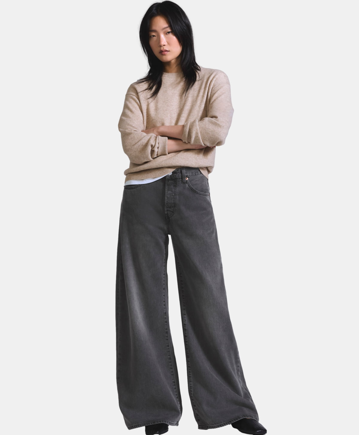 Jeans Max Loose Mezclilla Japonesa Premium Blue Tab Levi's® — Gris · 008X8-0003