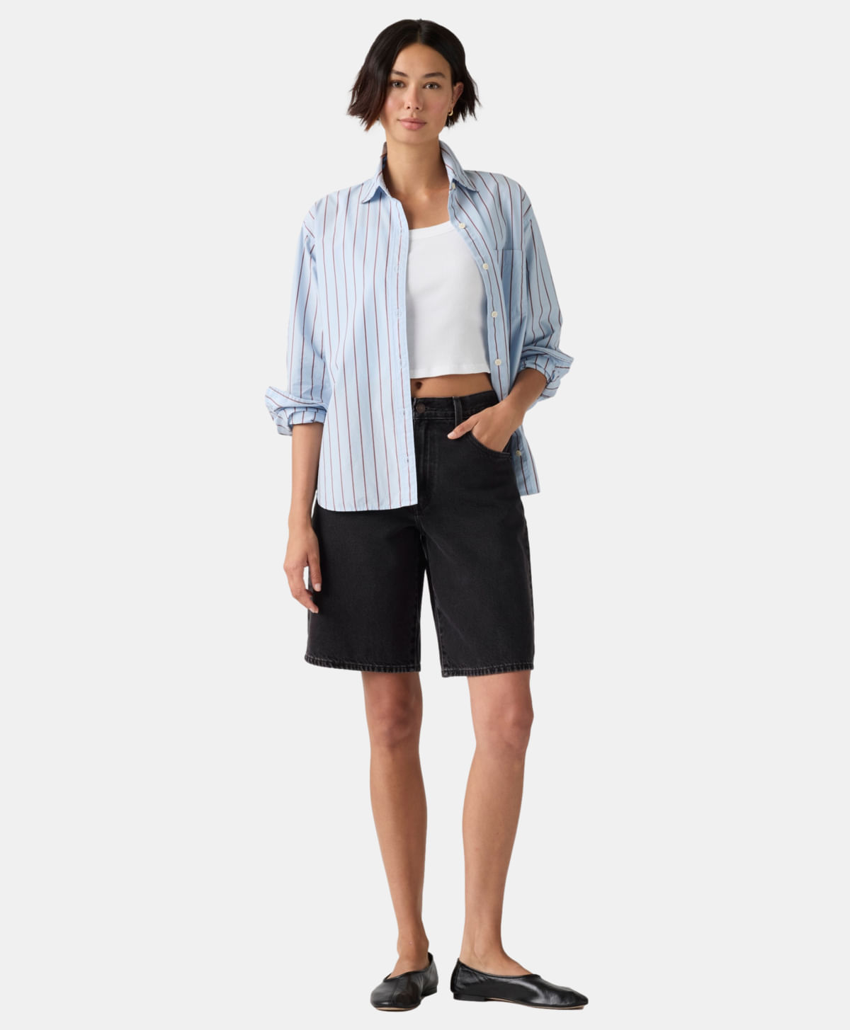 Short Baggy Dad Jort Levi's® — Negro · 000MJ-0009