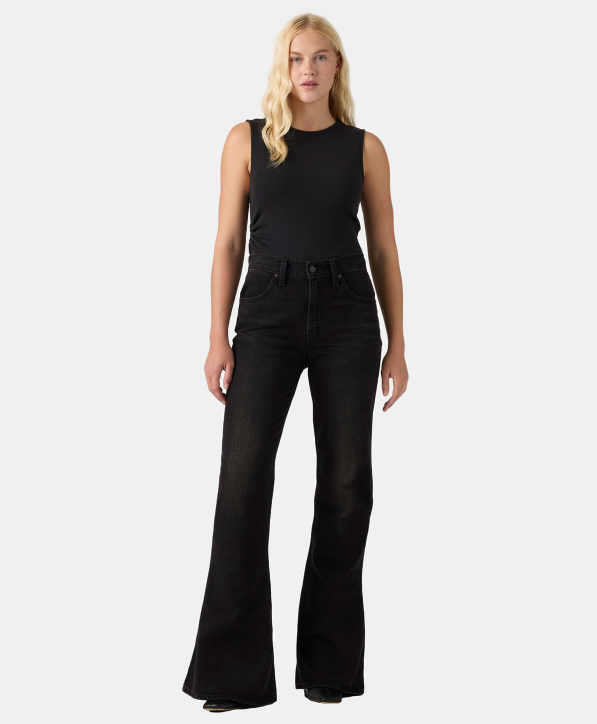 Puddle Snap Flare Jeans Levi's® — Negro · 0081S-0004