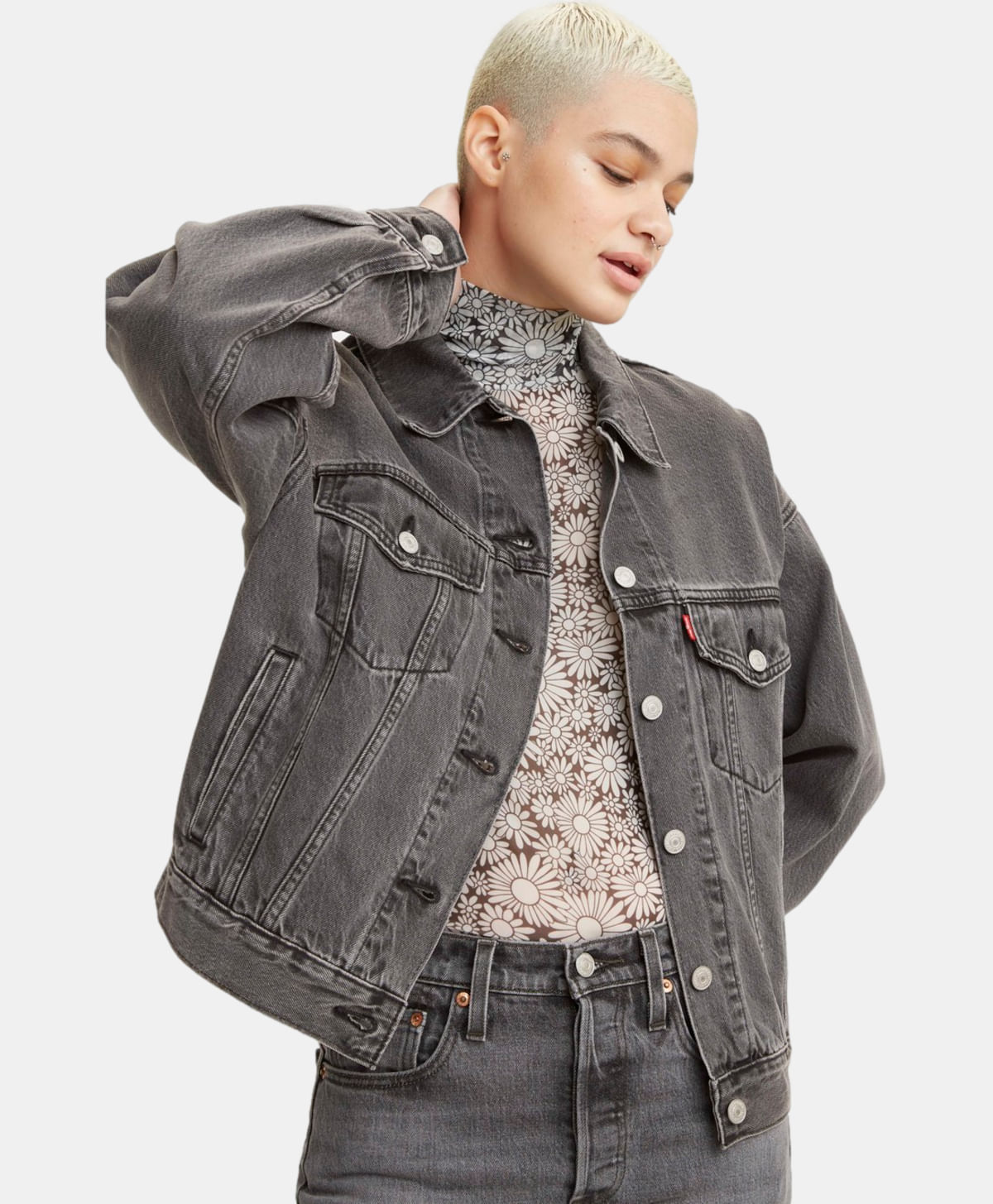 Chamarra Shrunken 90's Trucker Levi's® — Gris · A1743-0000